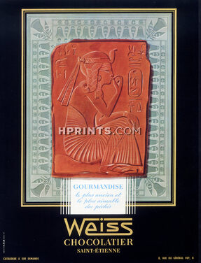 Weiss (Chocolates) 1957 Gourmandise, Egypt