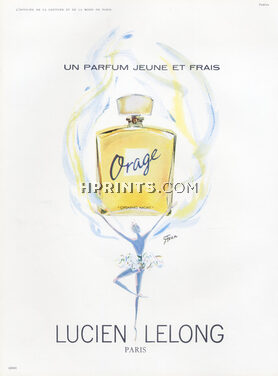 Lucien Lelong (Perfumes) 1957 "Orage", Eliza Fenn