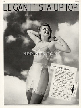 Le Gant (Lingerie) 1940 Girdle, Sta-Up-Top