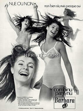 Barbara (Lingerie) 1970 Combiné, Girdle, Photo J.L Guégan (L)