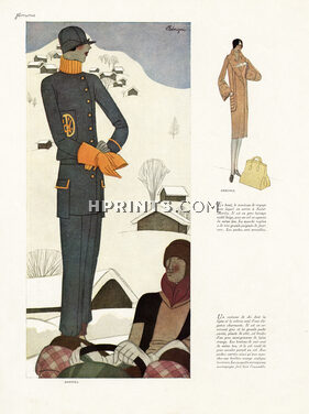 Léon Benigni 1927 Drecoll, Saint-Moritz, Skiing, winter sports