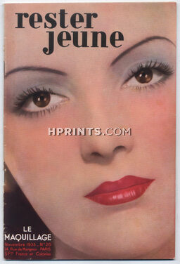 Rester Jeune 1935 Le Maquillage, Mireille Balin, Photo Georges Saad, Hermès, Henry A La Pensée