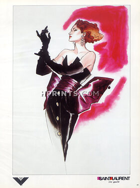 Yves Saint Laurent 1984 Antonio Lopez