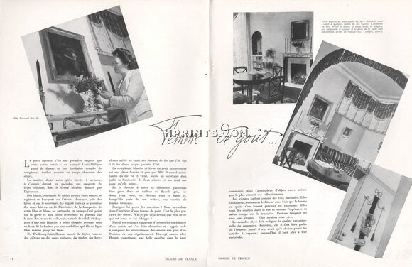 Femme de goût et décoratrice de vitrines, 1943 - Annie Beaumel Hermès, Photos Pierre Jahan, Text by Marina Paul-Bousquet