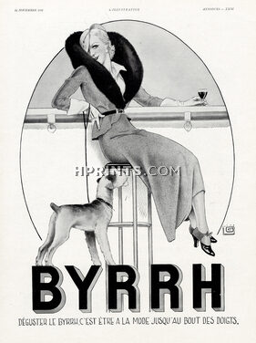 Byrrh 1931 Léonnec, Fashion, Fox-terrier