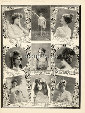 Vin Désiles 1906 Actresses, Cécile Sorel, Photo Reutlinger
