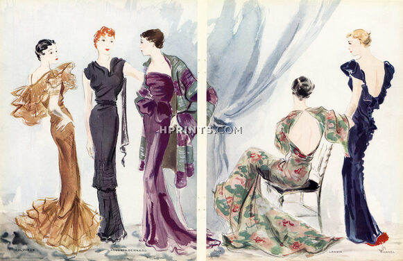Karsavina (M.K.S) 1934 Molyneux, Augustabernard, Alix, Jeanne Lanvin, Chanel