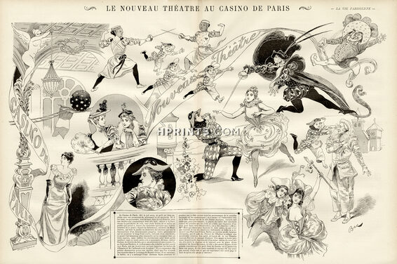 Le Nouveau Théâtre au Casino de Paris 1891 Ferdinand Bac