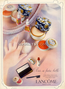 Lancôme (Cosmetics) 1941 Maquillage, Poudre, Rouge, Vernis