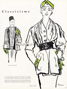 Durani 1951 Jeanne Lafaurie, Maggy Rouff (Leleu)