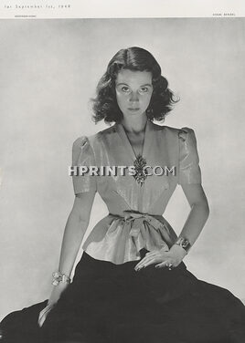 Henri Bendel 1940 Verdura (Jewels), Vivien Leigh, Photo Hoyningen-Huene