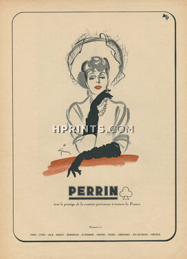 Perrin (Gloves) 1945 René Gruau (L)