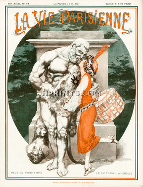 Hérouard 1922 Le 13ème Travail d'Hercule, La Vie Parisienne Cover