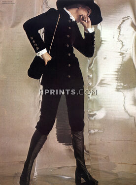 Yves Saint-Laurent (Couture) 1967 Photo Patrick Bertrand, Leonard & Cie