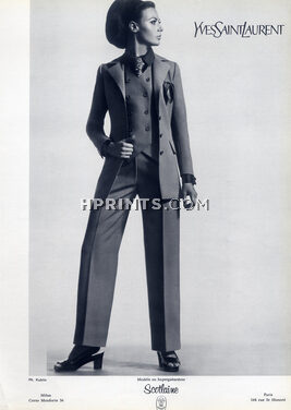 Yves Saint-Laurent (Couture) 1967 Photo Kublin