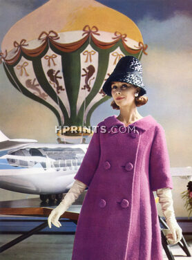 Pierre Cardin 1960 Coat, Photo Guy Arsac, Pierre Hurel & Cie, Pan American, Montgolfière