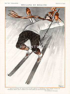 Armand Vallée 1924 Skiing, Winter Sports