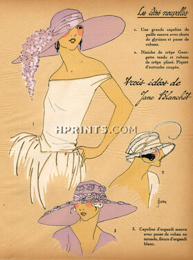 1922 Les Idées Nouvelles de la Mode - Très Parisien, Jane Blanchot, J. Dory