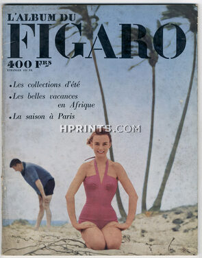 L'Album du Figaro 1954 N°48, Tolosa (swimwear), photo Richard Dormer, 92 pages