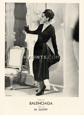 Balenciaga 1947 Tissu Guitry