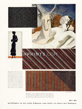 Tissu Meyer 1933 Poils d'Angora, Renéburel