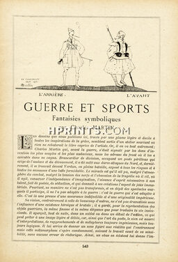 Guerre et Sports - Fantaisies Symboliques, 1916 - Charles Martin Au Front, Text by Dominique Sylvaire, 6 pages