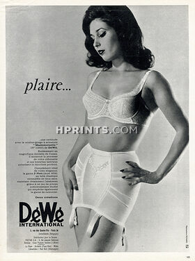 DéWé (Lingerie) 1963 Girdle, Bra