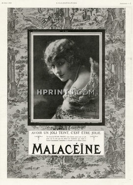 Malaceïne 1923 Pearl White, Portrait
