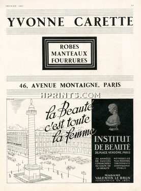 Klytia - Institut de Beauté (Cosmetics) 1931 Place Vendôme