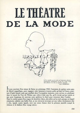 Le Théâtre de la Mode, 1945 - Jean Cocteau, Jean Saint Martin, Christian Berard, Lelong, Dolls, Text by Roger-M. Chenevard, 6 pages