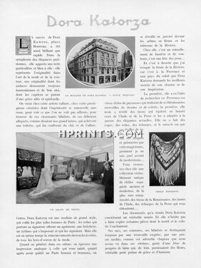 Dora Katorza, 1924 - History Place Beauvau, Paris, 1 pages