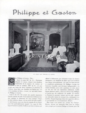 Philippe et Gaston, 1924 - Archive Document, Store, Huguette Duflos, 2 pages