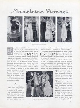 Madeleine Vionnet, 1924 - Fresques Art Deco, Store, de Feure, 4 pages