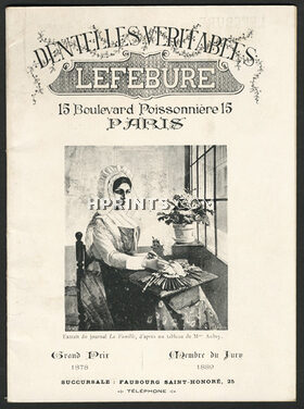 Lefébure (Catalog Embroidery, Lace) 1889