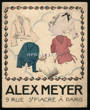 Alex Meyer (Couture) 1920s Aendel, Leaflet