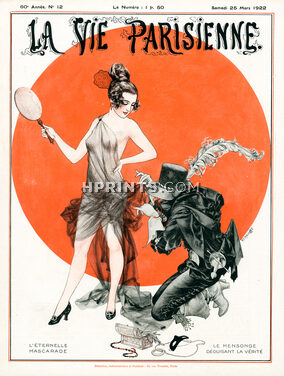 Hérouard 1922 Le Mensonge Déguisant La Vérité, La Vie Parisienne