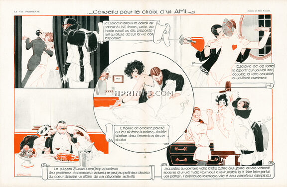 René Vincent 1922 Advices for the choice of a friend, The Dancer, Sportman, Doctor, Businessman, Painter...