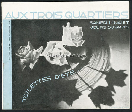 Aux Trois Quartiers 1928 A Brodovitch, Catalogue, 12 pages