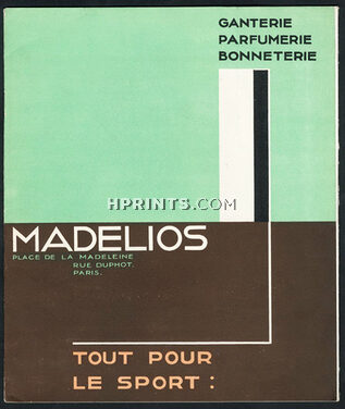 Madelios 1930 A Brodovitch, Catalogue, 12 pages