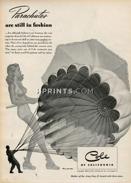 Cole of California (Swimwear) 1945 Ron Wicks, Parachute