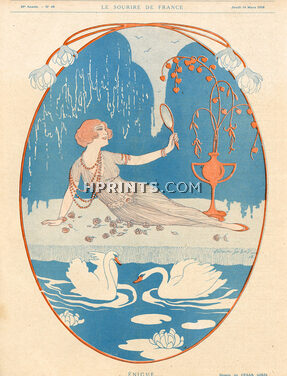 César Giris 1918 Elegant, Swan