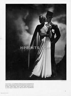 Lucien Lelong 1936 v03 042 Pajamas, Ducharne (fabric), Photo Horst