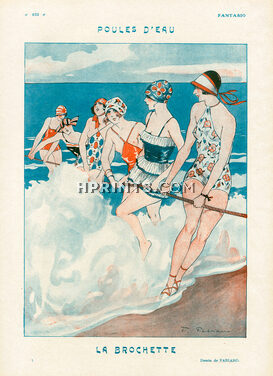 Fabiano 1924 Poules d'Eau, La Brochette, Bathing Beauties