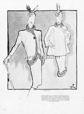 Jacques Fath 1947 René Gruau Fashion Illustration