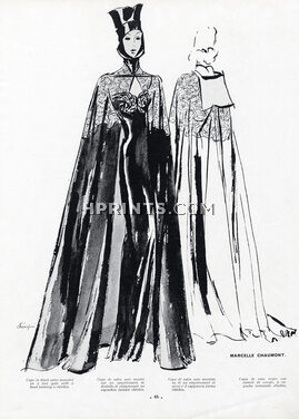 Léon Bénigni 1940 Marcelle Chaumont (Couture), Evening Gown