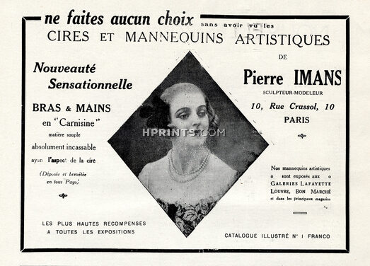 Wax Beauty of Pierre Imans 1924 Wax Mannequin