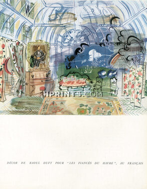 Raoul Dufy 1945 Theatre Scenery "Les Fiançés du Havre"