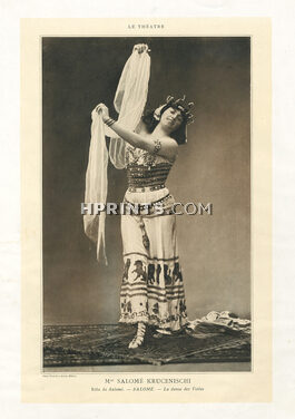 Mrs Salomé Krucenischi 1908 Salomé "La danse des voiles", Theatre Costume, 2 pages