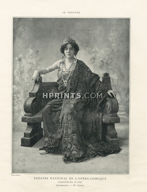 Mlle Brohly 1908 "Iphigénie en Aulide", Theatre Costume, Opera