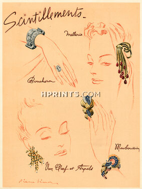 Scintillements, 1943 - Pierre Simon High Jewelry, Boucheron, Mellerio, Van Cleef & Arpels, Mauboussin